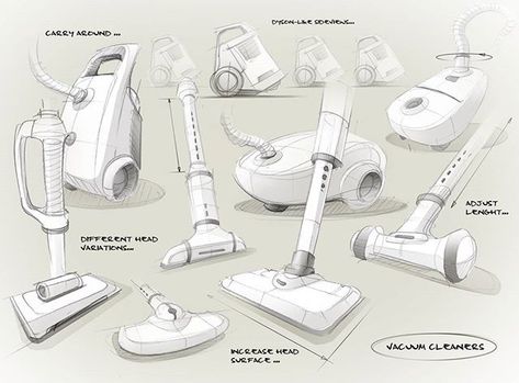 some quick vacuum cleaner sketches I put together to a little sketchpage in photoshop. Sketch Photoshop, Couple Sketch, Some Sketches, Architecture Design Drawing, Object Drawing, Simple Designs To Draw, Industrial Design Sketch, Sketch Inspiration, Vacuum Cleaners