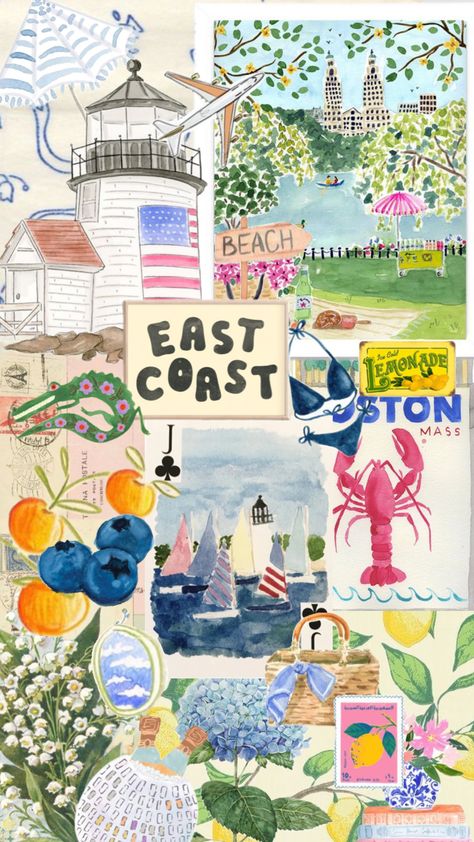 east coast!! ⚓️🫐🍯 #wallpaper #vintage #foryou East Coast Wallpaper, East Coast Aesthetic, Coast Aesthetic, Wallpaper Vintage, Aesthetic Collage, Nantucket, Aesthetic Iphone Wallpaper, Travel Aesthetic, East Coast