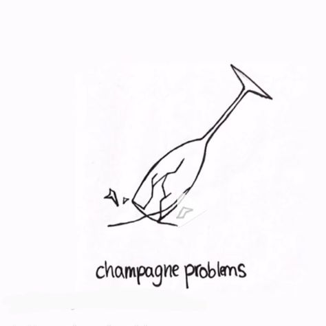 Champagne Problems Tattoo Ideas, Taylor Swift Tattoo Champagne Problems, Champagne Problems Tattoo, Taylor Swift Doodles Art, Taylor Swift Symbols, Champagne Tattoo, Taylor Tattoo, Swift Tattoo, Taylor Swift Drawing