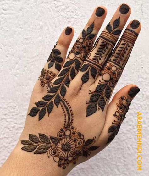 50 Banarsi Mehndi Design (Henna Design) - October 2019 Arabic Henna Designs Front Hand, Frock Design For Baby Girl, Modern Mehndi Design, Crochet Frock, Modern Mehndi, Khafif Mehndi Design, Arabic Henna Designs, Arabic Henna, Latest Henna Designs