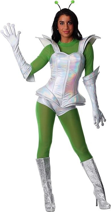 Amazon.com: Adult Galatic Alien Babe Costume for Women, Prismatic Attire, Women's Extraterrestrial Halloween Outfit : Clothing, Shoes & Jewelry Costume For Women, Halloween Outfit, Cool Costumes, Costumes For Women, Halloween Outfits, Shoes Jewelry, Shoe Jewelry, Halloween, For Women