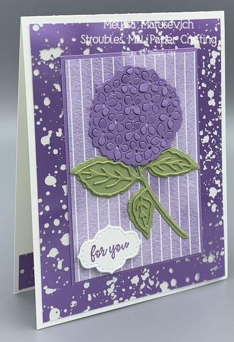 Hydrangea Cards, Eclipse Cards, Bunny Cards, Acetate Cards, Purple Cards, Spring Cards, Die Cut Cards, Su Cards, Stamping Up Cards