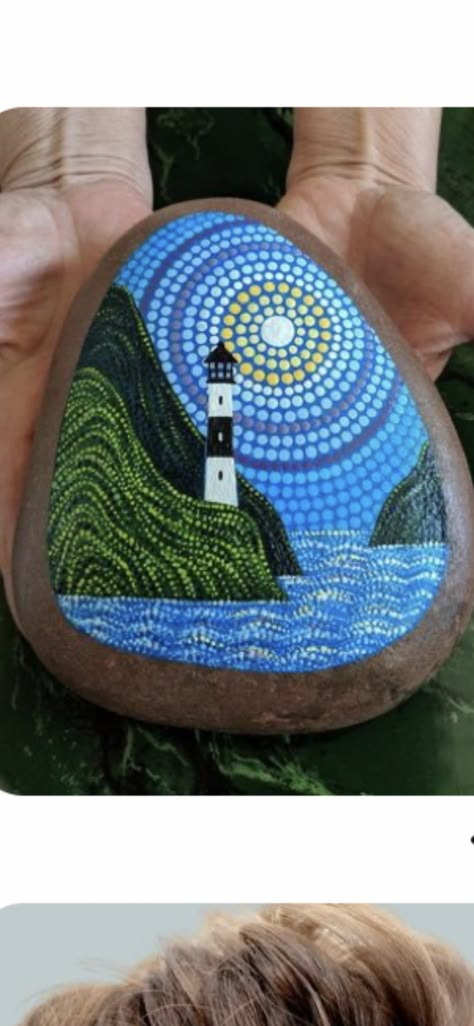 Patio Ideas Stone, Outdoor Gifts For Men, Stone Patio Ideas, Rock Landscape, Mini Toile, Painted Pebbles, Mandala Rock Art, Stone Art Painting, Painted Rocks Craft