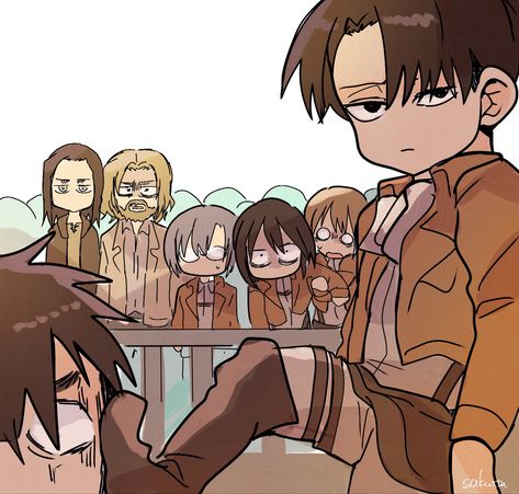 Levi Squad, Eren X Armin, Attack On Titan Meme, Doflamingo Wallpaper, Attack On Titan Aesthetic, Eren X Mikasa, Attack On Titan Ships, Attack On Titan Funny, Eren And Mikasa