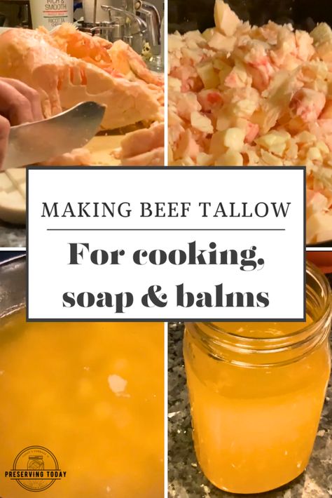 Render Beef Tallow Crockpot, How To Render Beef Fat For Tallow, Rendering Beef Fat For Tallow, Potato Waffle Recipe, Tallow Soap, How To Render, Potato Waffles, Homestead Life, Beef Tallow