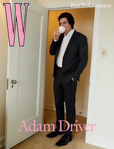 W Magazine, January 2020, “Best Performances” - Fonts In Use Tom Ford Boots, Gucci Shirts, Armani Suits, Juergen Teller, Laura Dern, W Magazine, Joaquin Phoenix, Adam Sandler, Adam Driver