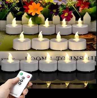 Tea Light Candles with Remote Control,Flickering Flameless LED Candle,Long Lasting 400+Hours,Battery Operated with Timer for Home Decoration Seasonal &Festival Celebration WarmWhite (5pcs) Fake Candles, Flameless Tea Lights, Candles Christmas, Battery Operated Tea Lights, Traditional Candles, Flameless Led Candles, Led Tea Lights, Battery Operated Candles, Candle Light Dinner