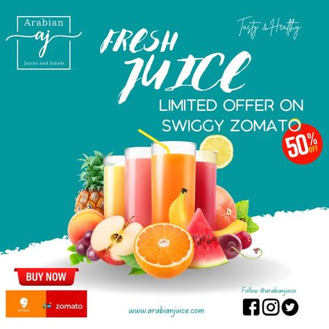 Fresh Juices, Healthy Drinks Recipes, Fruit Illustration, Juice Bottles, Fresh Juice, Healthy Drinks, Banner Design, Juice, Photoshop