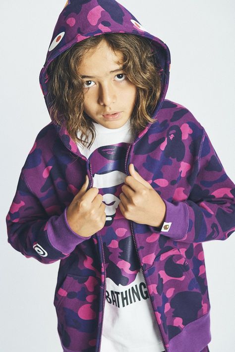 BAPE Kids Fall/Winter 2017 Lookbook - minilicious 2017 Outfits, Bape Kids, Dope Tees, Outfits For Winter, Baby Milo, Goth Kids, Outfit Png, Outfits 2017, Fall Winter Collection