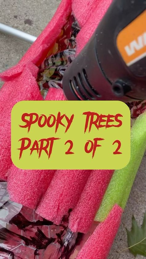 #Halloween #halloweendecor #halloweendiy #diy #diyHalloween #spooky #spookyseason #creepy #creepyart #tree #trees #spookytree #art #artist #kcartist #kansascity #kcmo #local | HulyaHoo Llc | HulyaHoo Llc · Original audio Diy Haunted Tree, Haunted Tree Diy, Diy Scary Tree, Scary Trees Halloween, Spooky Trees For Halloween, Diy Spooky Tree, Pool Noodle Halloween, Spooky Halloween Tree, Creepy Halloween Decorations Diy