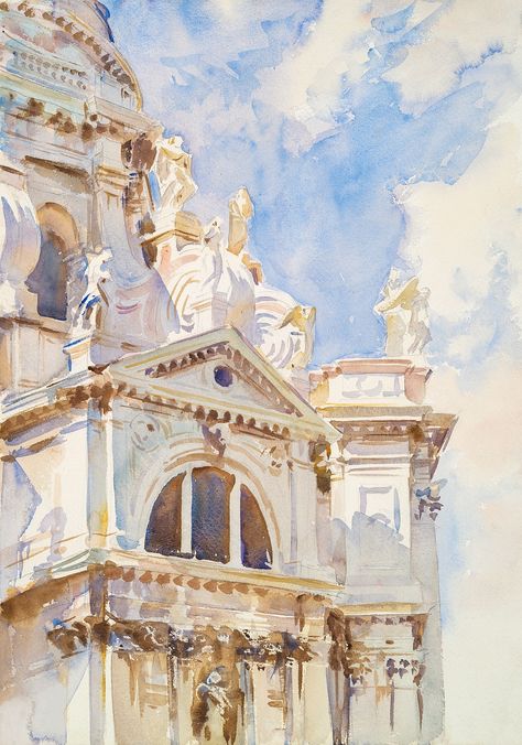 John Singer Sargent Watercolors, John Sargent, Sargent Art, John Singer Sargent, Square Art, Wow Art, Art Watercolor, American Artists, Framed Canvas Art