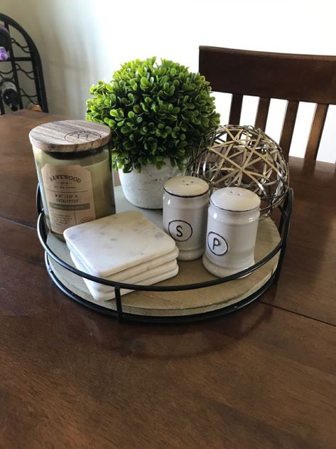 Square Dining Table Decor Centerpiece, Square Dining Table Decor, Dinner Table Decor Everyday, Kitchen Table Decor Centerpiece, Small Square Dining Table, Dining Table Decor Centerpiece, Table Caddy, Coffee Table Decor Living Room, Kitchen Decor Collections