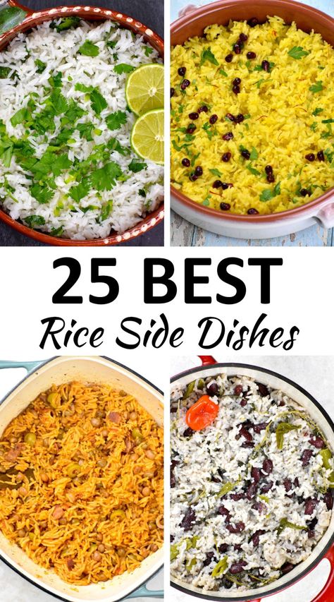 Rice Dishes Vegetarian, Thai Curry Rice, Easy Rice Side Dishes, Flavored Rice Recipes, Rice Recipes Side, Side Dishes For Fish, Greek Rice, Vegetables Rice, Egg Rice