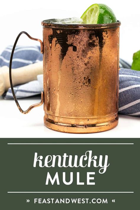 Whiskey Mule Recipe, Whiskey Mule, Kentucky Derby Drinks, Ginger Beer Drinks, Kentucky Mule, Tropical Drink Recipes, Ginger Beer Cocktail, Burlap Kitchen, Bourbon Recipes