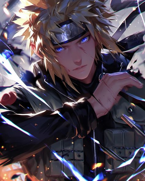 Namikaze Minato ⚡️ — Generated/created by @the.artful.ai with Mid journey Niji 6 — Inspired by the Anime series Naruto/Naruto Shippuden/Boruto: Naruto - The Next Generations — #ai #aiart #midjourney #aiartcommunity #aiartwork | #minato #minatonamizake #minato #namikaze #minatonamikaze #naruto #narutoshippuden #narutouzumaki #anime | #the_artful_ai Minato Namikaze Fan Art, Minato Fanart, Naruto And Minato, Naruto Artwork, Namikaze Minato, Fifa 23, Mid Journey, Kurama Naruto, Minato Namikaze