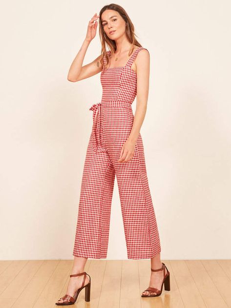 Reformation Petites Birch Jumpsuit Fancy Jumpsuit, 여름 스타일, Design Moda, Kleidung Diy, Linen Jumpsuit, Weekend Style, Petite Outfits, Looks Vintage, Outfits Casuales