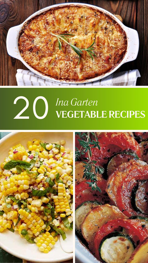 20 Ina Garten Vegetable Recipes Ina Garten Vegetarian Recipes, Ina Garten Broccoli Recipe, Ina Garten Vegetable Recipes, Ina Garden, Ina Garten Recipes, Hearty Casseroles, Vegetable Casserole, Broccoli Casserole, Broccoli Recipes