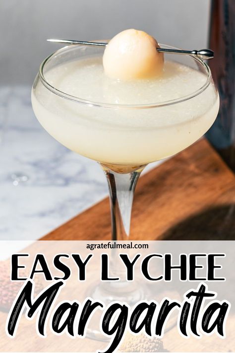 Mix up one of the best tequila cocktails with this Easy Lychee Margarita! Combining the exotic and tropical sweetness of lychee, tangy lime, and Triple Sec (preferably Cointreau), this simple cocktail will be a new favorite. It's one of the easiest margarita recipes, so if you're looking for a Cinco de mayo margarita recipe or just one for at home happy hour, this drink is for you. Easy Tequila Cocktails, Flavored Tequila, Best Margarita, Easy Margarita Recipe, Paloma Recipe, Lychee Juice, Simple Cocktail, Easy Margarita, Easy Summer Cocktails