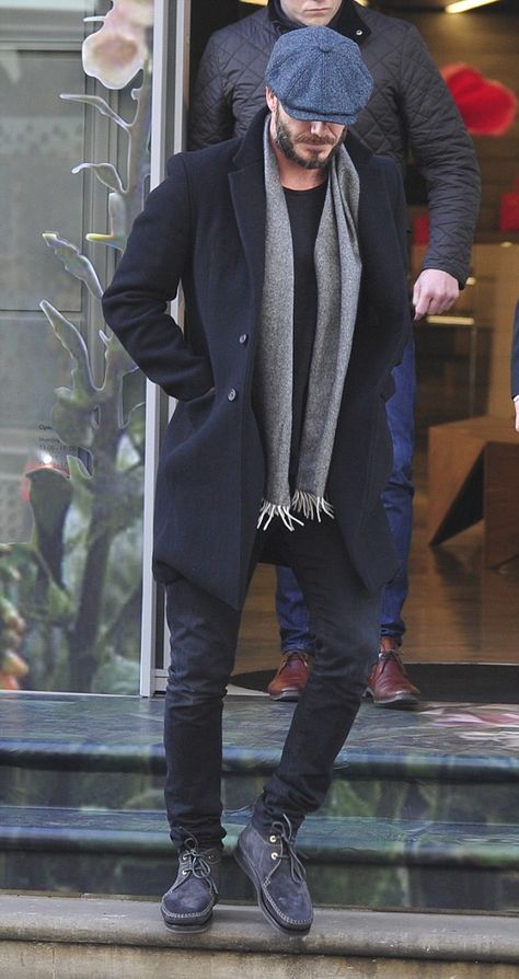 DB David Beckham Outfit, David Beckham Style Outfits, David Beckham Style, Fashion Walk, Paris Mode, News Boy Hat, Mens Winter Fashion, David Beckham, 가을 패션