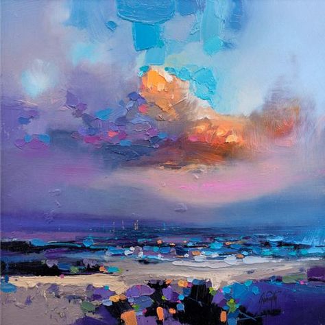 Embedded image Beaches Painting, Scott Naismith, Peisaj Abstract, Scottish Landscape, Sun Sets, Drawing Tutorials, Painting Illustration, Art Oil, Art Abstrait