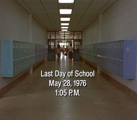 Richard Linklater, Dazed Confused, The Last Day Of School, Starting Line, Dazed And Confused, Playlist Covers, Last Day Of School, The Last Day, Coming Of Age