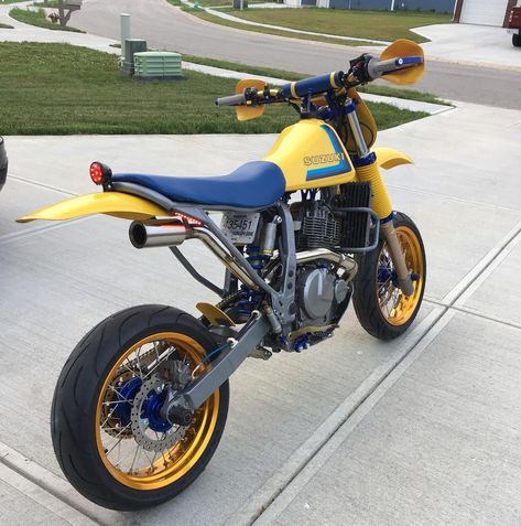 Supermoto Wheels, Suzuki Dr650, Custom Dirt Bike, Dr 650, Enduro Motorcycle, Scrambler Motorcycle, Moto Cross, Track Bike, Motocross Bikes