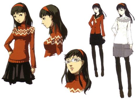 Yukiko Amagi Concepts Persona 4 Art, Yukiko Amagi, Shigenori Soejima, Manga Animation, Atlus Games, Persona 5 Anime, Persona Series, Shin Megami Tensei Persona, Character Model Sheet