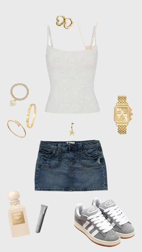 #outfitinspo #cleangirl #goldjewellery #campus00s #adidas Adidas Campus Fits, Outfits With Adidas Campus 00s, Adidas Campus 00s Outfit, Campus 00s Outfit, Nyc Outfits, Outfit Inspo Casual, Trendy Outfits For Teens, Adidas Campus, Stockholm Fashion