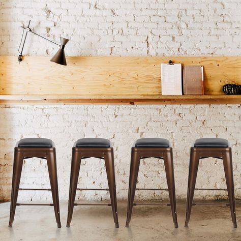 Metal Stools, Garage Restaurant, Bar Game, Backless Stools, Metal Stool, Metal Bar Stools, Counter Height Stools, Counter Bar Stools, Best Dining