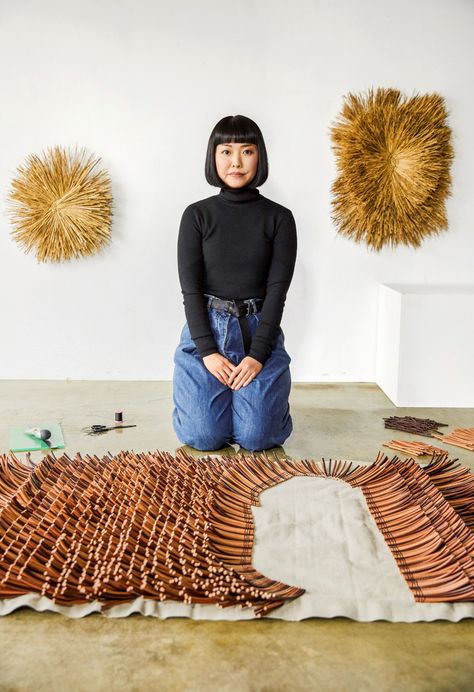 Six Rising Stars in the Design World to Know Now | Architectural Digest Egg Collective, Textile Sculpture, Contemporary Textiles, Interactive Installation, Textile Fiber Art, Contemporary Crafts, Sculpture Installation, London Design, Japanese Artists