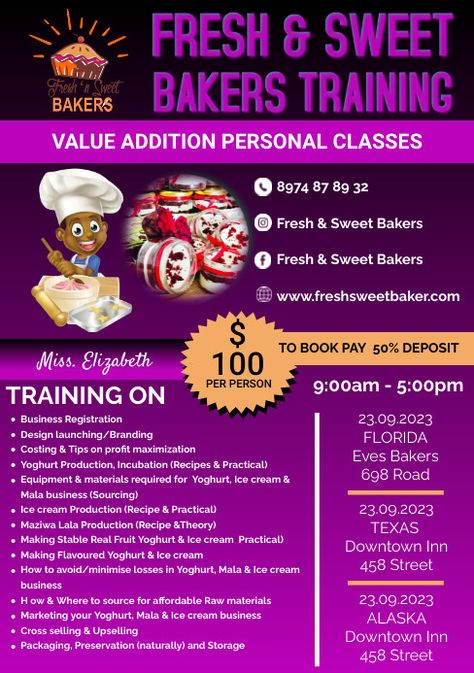 Editable Certificate Training baking class college diploma Flyers Cakes & Pastries, Bakers & confectionery Restaurant & Hotels Food poster Designs Cooking Competition Flyer, Cooking Class Poster Design, Baking Classes Poster, Bakery Flyer Design Templates, Cooking Class Flyer, Class Poster Design, College Diploma, Editable Certificates, Class Poster