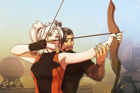 Junkrat Fanart, Archery Lessons, Overwatch Mercy, It Never Ends, Hanzo Shimada, Overwatch Hanzo, Overwatch Drawings, Overwatch Wallpapers, Overwatch Memes