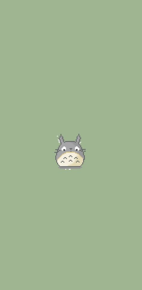 Cute Green Anime Wallpaper, My Neighbor Totoro Green Aesthetic, Studio Ghibli Green Wallpaper, Aesthetic Totoro Wallpaper, Totoro Iphone Wallpaper, Studio Ghibli Phone Layout, Totoro Wallpaper Aesthetic, My Neighbor Totoro Aesthetic, My Neighbor Totoro Wallpaper