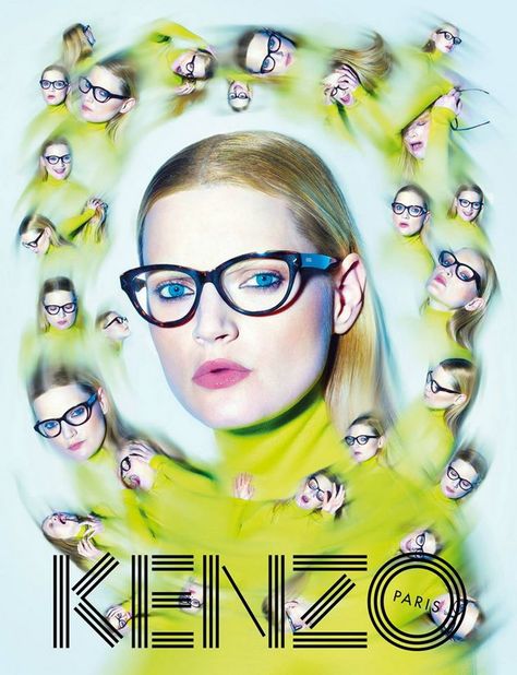 Guinevere Van Seenus and Robbie McKinnon for Kenzo FW14 Kenzo Advertising, Kenzo Ad, Robbie Mckinnon, Trippy Photos, Pierpaolo Ferrari, Guinevere Van Seenus, Structured Fashion, Trip The Light Fantastic, Ad Fashion