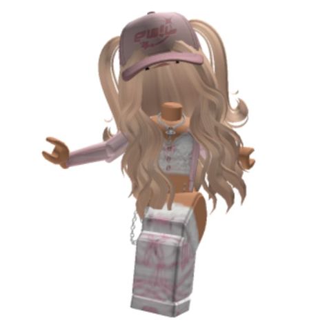 Roblox Avatar, Avatar, Blonde, Hair, Pink, White