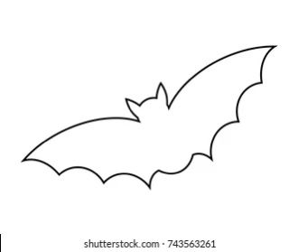 Bat Outline, Bat Template, Christmas Ornament Coloring Page, Bat Silhouette, Silhouette Drawing, Halloween Preschool, Decoration Halloween, Fall Halloween Crafts, Halloween Bats