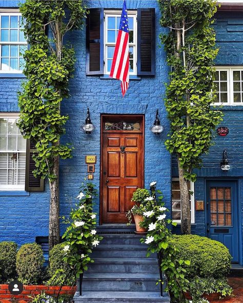 PAINTED PUMPKINS — The French Tangerine Dc City, White Clematis, Row Houses, Historic Houses, Row House, Happy Memorial Day, French Country Cottage, Top Travel Destinations, Peacock Design