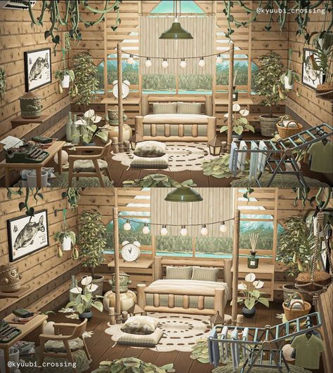 Acnh Villagers Interior, Animal Crossing Beach House Interior, Animal Crossing Villager House Interior, Acnh Villager House Interior, Anch Aesthetic, Animal Crossing Cottagecore House, Acnh Home Interior Ideas, Acnh Villagers Homes Interior, Animal Crossing Home Exterior