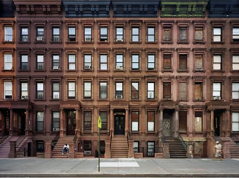 Brownstones, Lenox Avenue, Harlem, New York - David Leventi Photography Harlem Apartment, New York Brownstone, Ho Scale Train Layout, New York Buildings, Harlem New York, The Bronx New York, My Hood, Texture Images, Vintage New York