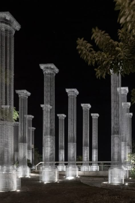 Ethereal Installation, Ghost Architecture, Mediterranean Trees, Edoardo Tresoldi, Wireframe Art, Wedding Architecture, Lobby Designs, Sculpture Architecture, Fashion Show Themes