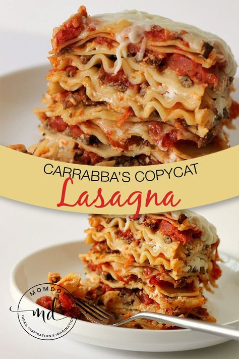 Carabbas Recipes, Carrabbas Recipes, Italian Lasagna, Coquille St Jacques, How To Make Lasagna, Italian Dinner Recipes, Italian Pasta Dishes, Copykat Recipes, Copycat Restaurant Recipes