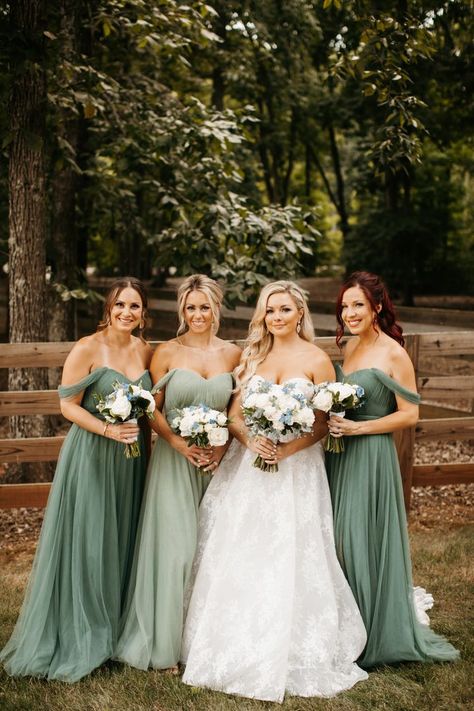 Sage Green Wedding Bridesmaid, Sage Green Bridesmaid Dresses, Sage Green Bridesmaid, Sage Green Wedding Colors, Flowers To Go, Green Wedding Dresses, Sage Green Bridesmaid Dress, Wedding Color Trends, Sage Green Dress