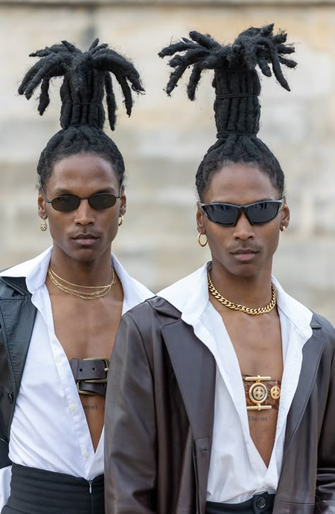 Mens Locs Styles, African Hairstyles Men, Hairstyles Masc, Afro Futurism Fashion, Men’s Loc Styles, Futuristic Royalty, Afro Punk Hairstyles, Afro Dreads, Futurism Fashion