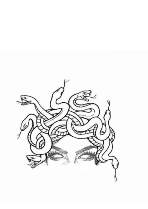 Shoulder Tattoo Stencils For Women, Medusa Art Drawing, Medusa Tattoo Design For Women, Tattoo Ideas Medusa, Medusa Tattoo Design Simple, Small Medusa Tattoo, Medusa Artwork, Medusa Tattoos, Watercolor Tattoo Ideas