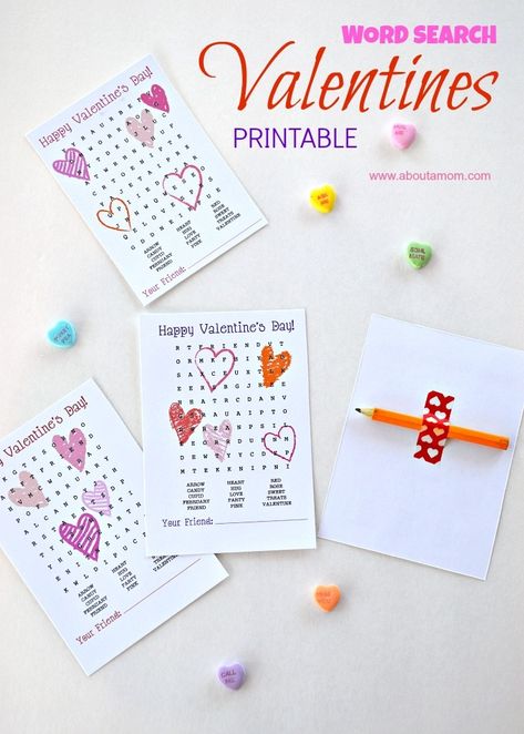 Valentines Day Cards Friends, Valentines Word Search, Free Printable Valentines Cards, Valentine Words, Printable Valentines Day Cards, Printable Valentines Cards, Printable Valentines, Valentine's Day Printables, Valentines Day Cards