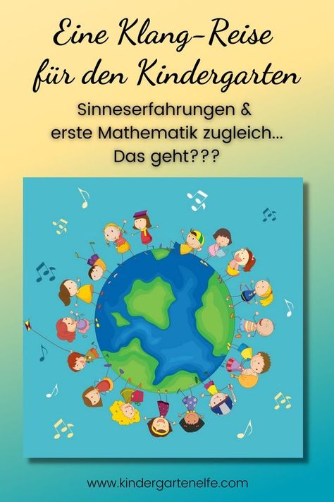 Ideen für Kita und Kindergarten: Eine Klangreise für Kinder im Morgenkreis. Rhythmus, Rhythmik, Wahrnehmung, Sinne, Hören und mathematische Förderung im Kindergarten in einem Spiel. Perfekt für Kinder in Kita und Kindergarten. Kindergarten, Meditation, Education, Pins, Quick Saves