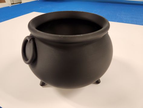 Cauldron With Bones, Cauldron Creep, Ceramic Cauldron, Ceramic Cauldron Mug, Black Cauldron, Halloween 3d, Witches Cauldron, Household Decor, Candy Bowl