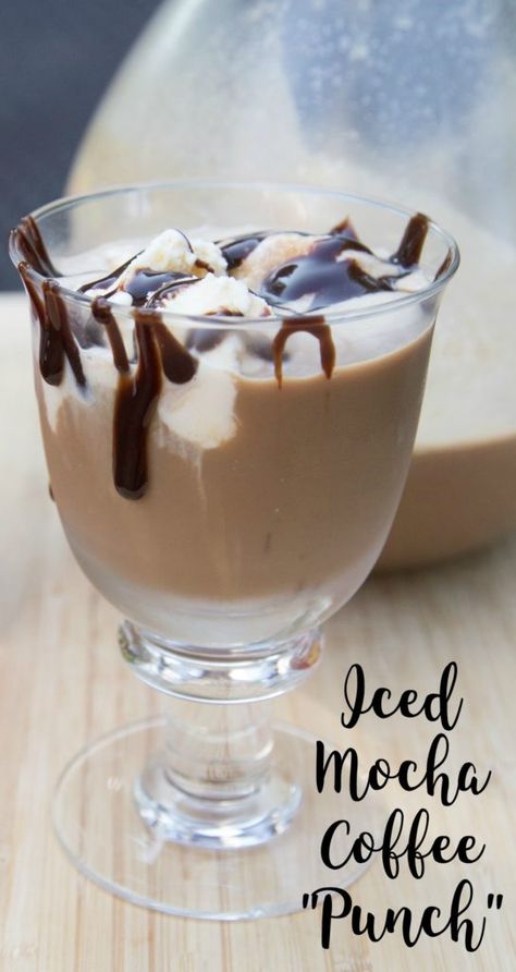 Summer Coffee Recipe for ABC Mocha Punch Recipe, Cheap 30 Minute Meals, Mocha Punch, Cheap Easy Healthy Meals, Iced Mocha Coffee, Coffee Punch, Cheap Family Meals, Large Family Meals, Summer Coffee