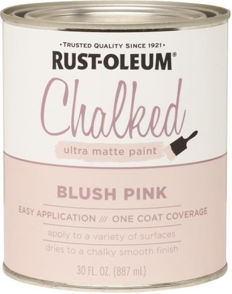 Pink Paint Colors, Pink Chalk, Matte Paint, Rust Oleum, Pink Paint, Basement Decor, Chalk Paint Furniture, Pink Interior, Big Girl Rooms