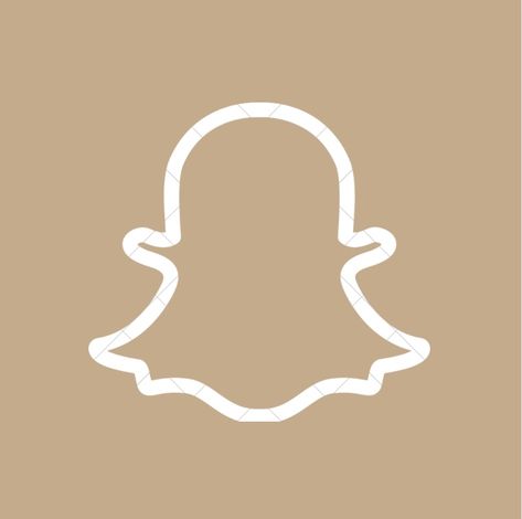 Widget Icon Snapchat, Logo Snapchat Aesthetic, Snap Chat Icon Aesthetic, Snap Icon Aesthetic, Brown Snapchat Icon, Snapchat Aesthetic Icon, Snapchat Widget Icon, Beige Snapchat Icon, Snapchat Icon Aesthetic